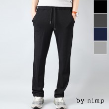 PLSFM-NP 1031 (Men) กางเกงเทรนนิ่งผ้าฝ้ายทรงตรงขั้นพื้นฐาน * ผลิตในประเทศ