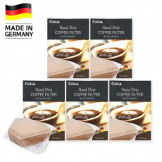 กระดาษกรองกาแฟดริปมือเยอรมัน 100 แผ่น x 5 (2 4 คน)/กรองกาแฟ/กรองหยด/เยื่อธรรมชาติ
