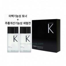 สินค้าใหม่ [Homme K] เซ็ต 2 ชิ้นสำหรับผู้ชาย/ไวท์เทนนิ่งโทนเนอร์/อิมัลชั่นลดเลือนริ้วรอย