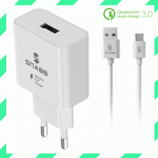 ที่ชาร์จแบบ Snap/Qualcomm 3.0/18W/ชาร์จเร็ว/ที่ชาร์จที่บ้าน/Type C/สมาร์ทโฟน