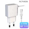 [Hicell] Actimon QC 3.0 รองรับเครื่องชาร์จบ้านความเร็วสูง 18W พร้อมสายเคเบิลชนิด C