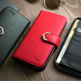 Nikso Pebble Zipper Diary Case/ประเภทกระเป๋าสตางค์/ที่เก็บข้อมูลการ์ดสำหรับ Galaxy S23 Plus