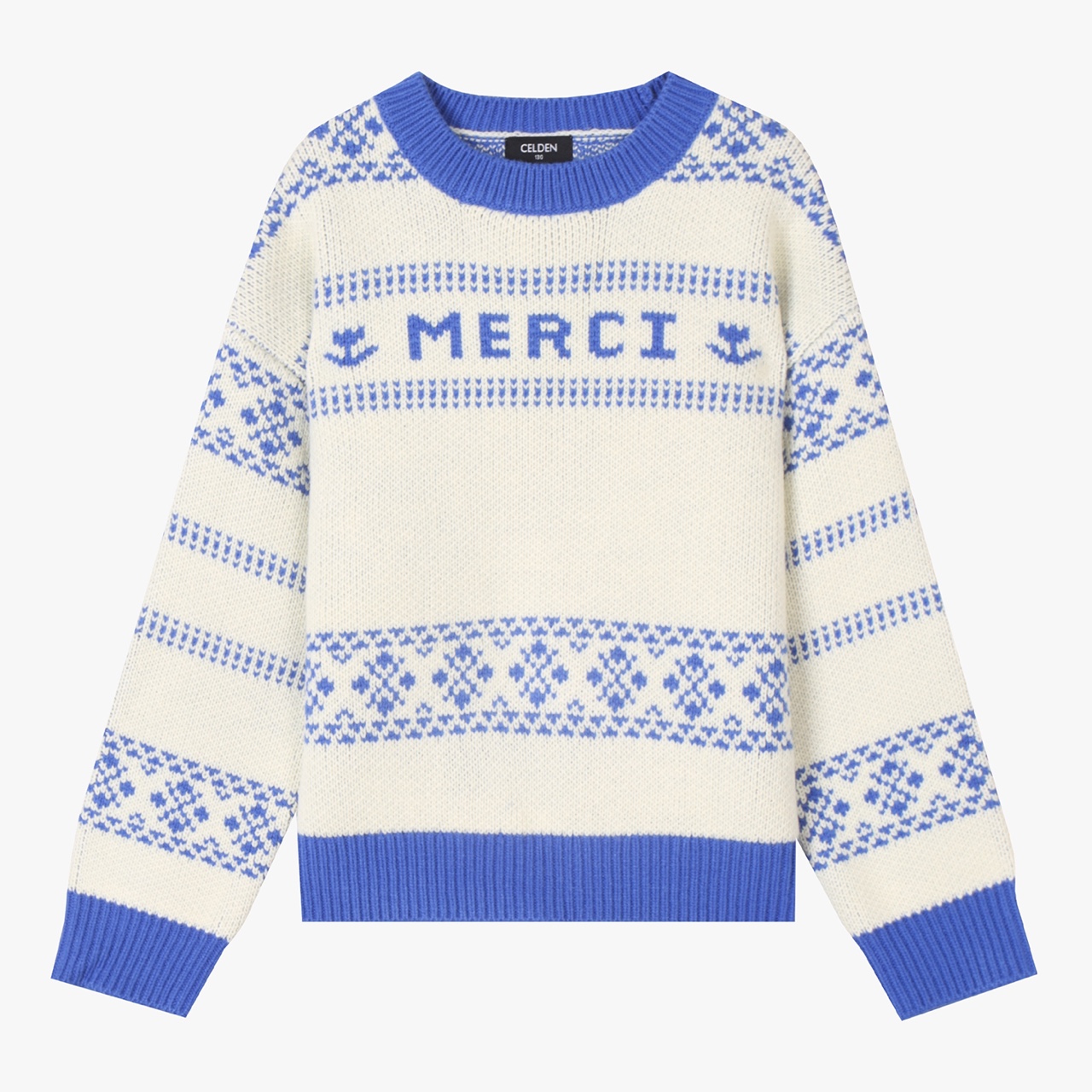 เสื้อกันหนาว Thick Jacquard Pullover
